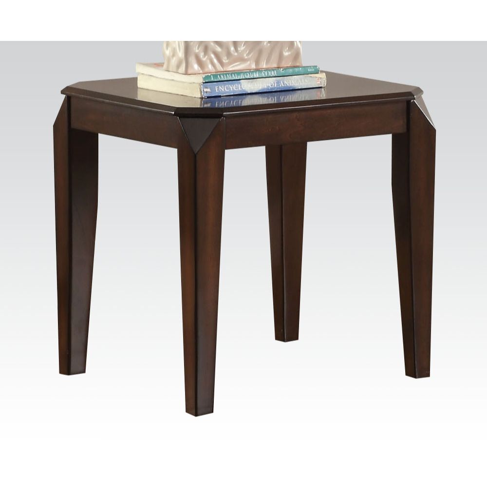 ACME Side & End Tables - ACME Docila End Table, Walnut