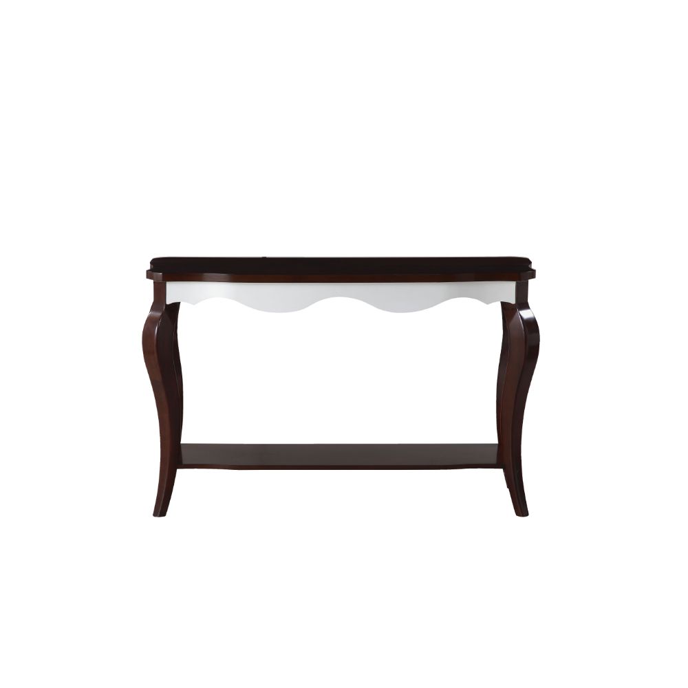ACME Furniture Coffee Tables - Mathias Sofa Table, Walnut & White (80684)