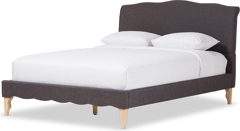Wholesale Interiors Beds - Fannie Queen Bed Dark Gray