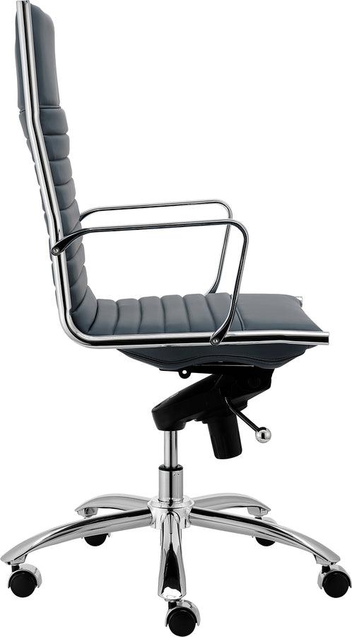 Euro Style Task Chairs - Dirk High Back Office Chair Blue
