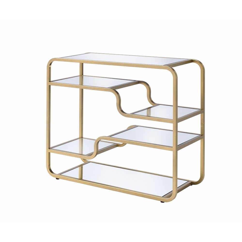 ACME Furniture TV & Media Units - Astrid Sofa Table, Gold & Mirror