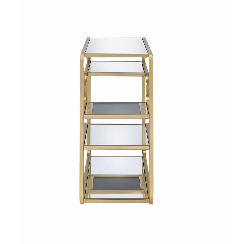 ACME Furniture TV & Media Units - Astrid Sofa Table, Gold & Mirror