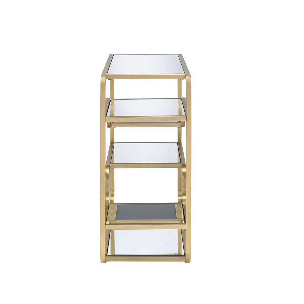 ACME Furniture TV & Media Units - Astrid Sofa Table, Gold & Mirror