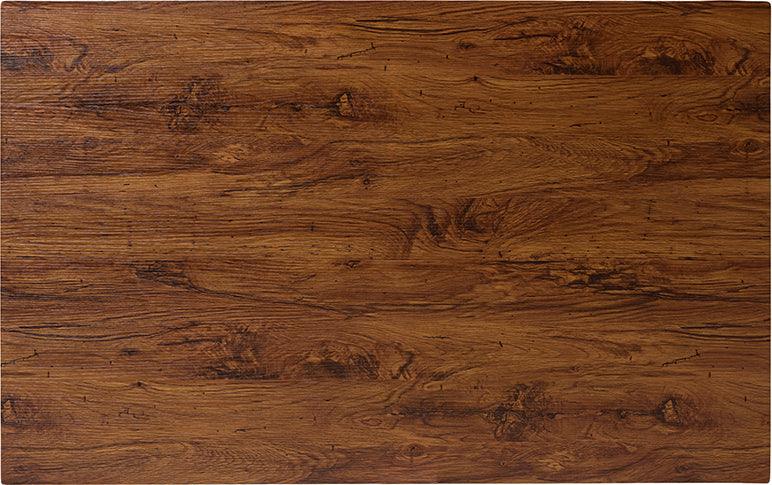 Wholesale Interiors Dining Sets - Irwin Modern Industrial Walnut Brown Finished Wood And Black Metal 5-Piece Dining Set
