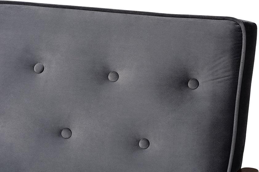 Wholesale Interiors Sofas & Couches - Sorrento Velvet Sofa Gray