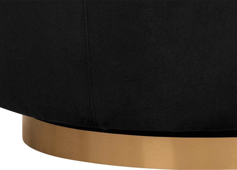 SUNPAN Accent Chairs - Hazel Swivel Lounge Chair Gold Black Sky