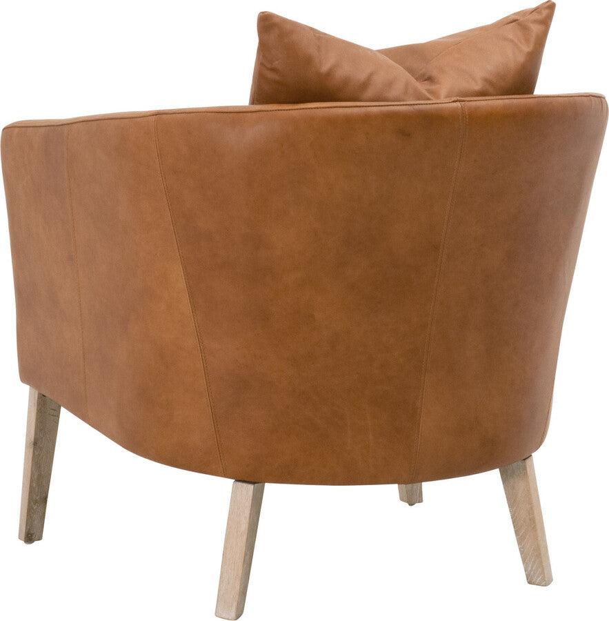 Essentials For Living Accent Chairs - Gordon Club Chair 36 " H Natural Gray Oak