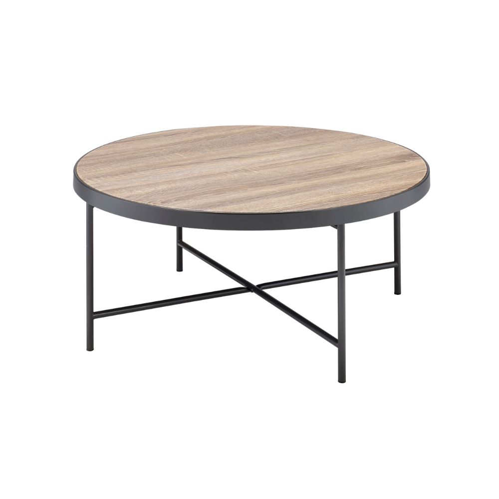 ACME Coffee Tables - ACME Bage Coffee Table, Weathered Gray Oak