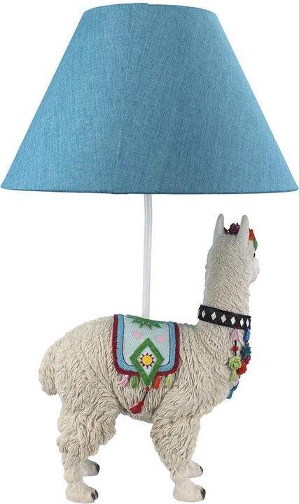 Design Toscano Spooky Decor - Andes Alpaca Of Rainbow Mountain Lamp