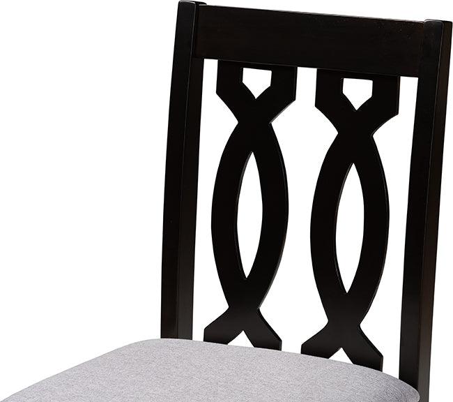 Wholesale Interiors Barstools - Darcie Bar Stool Gray & Espresso (Set of 2)
