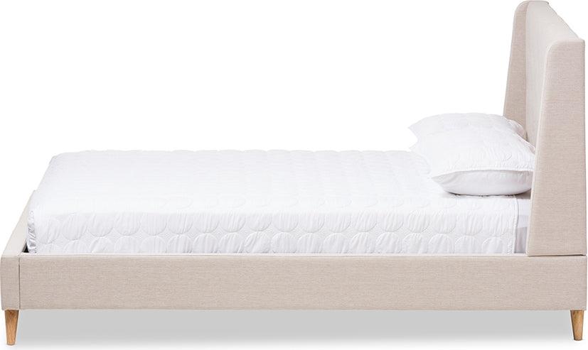 Wholesale Interiors Beds - Adelaide Queen Bed Light Beige