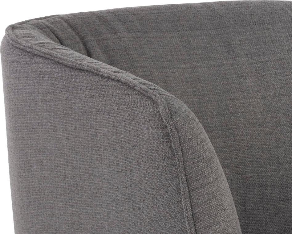 SUNPAN Dining Chairs - Vain Wheeled Dining Armchair - Zenith Graphite Grey