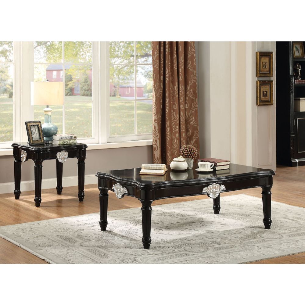 ACME Furniture Coffee Tables - Ernestine End Table, Black (82112)