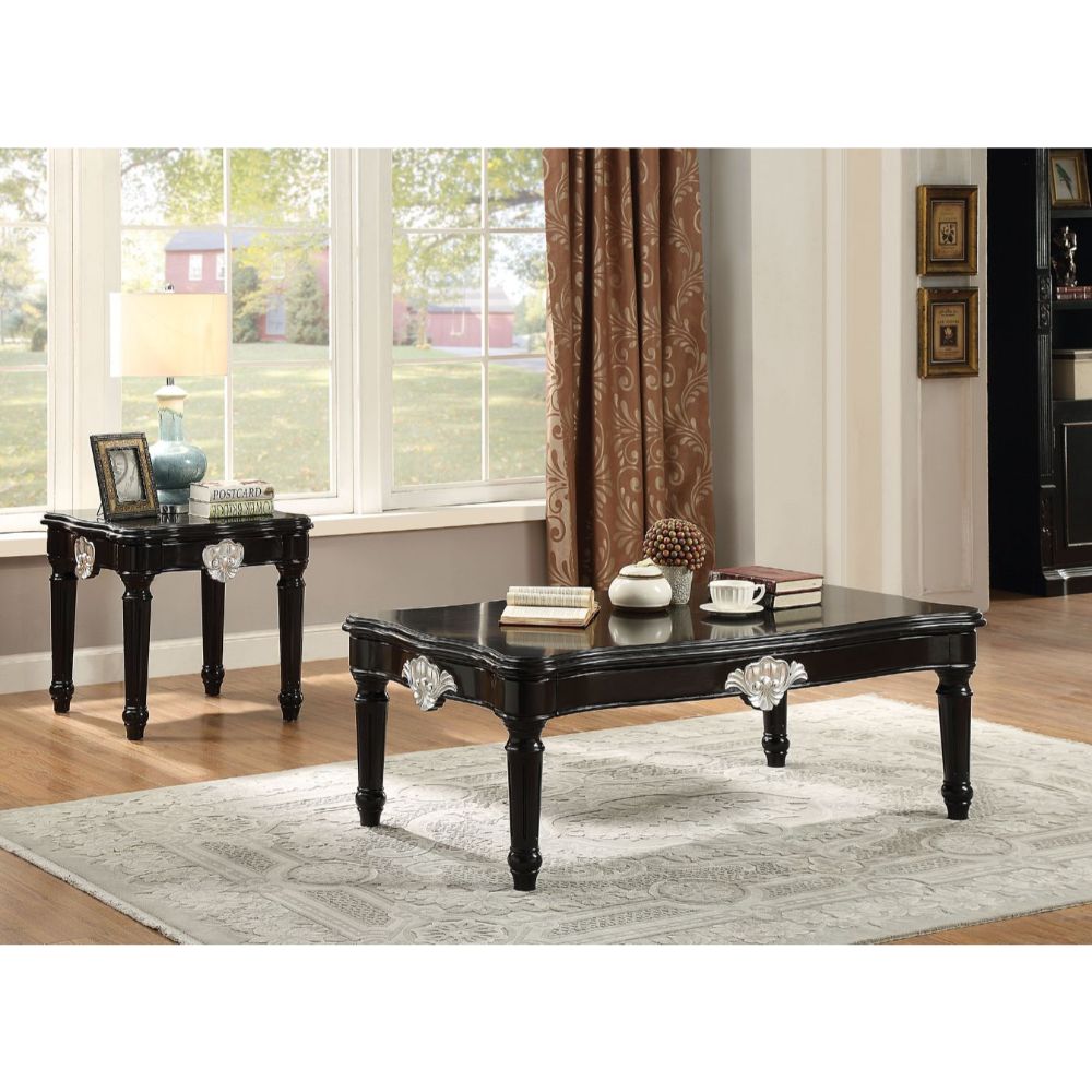 ACME Furniture Coffee Tables - Ernestine End Table, Black (82112)