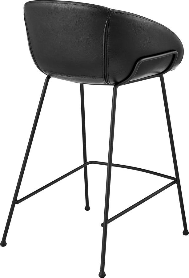 Euro Style Barstools - Zach Counter Stool with Leatherette - Set of 2