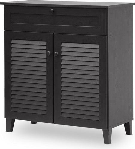 Wholesale Interiors Shoe Storage - Calvin Espresso Shoe-Storage Cabinet