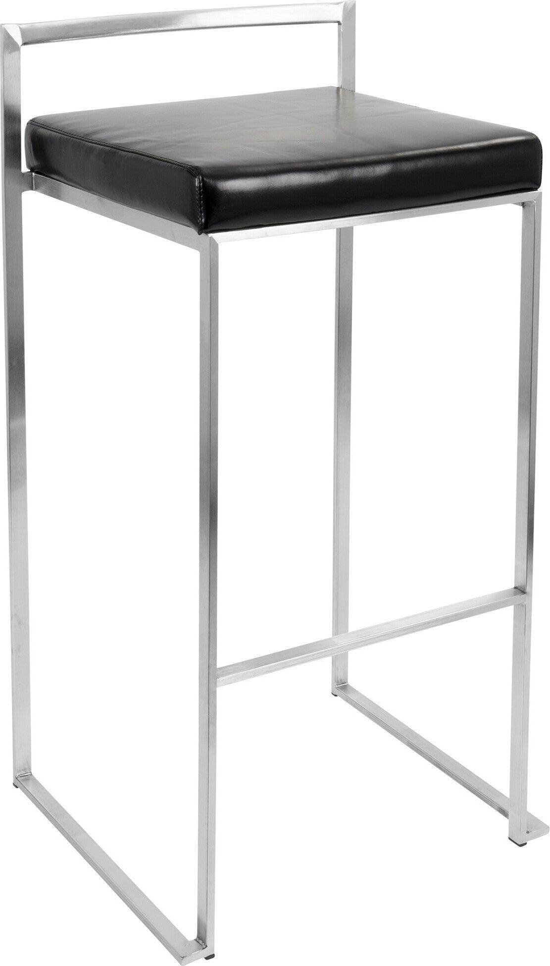 Lumisource Barstools - Fuji Stacker Barstool Black (Set of 2)