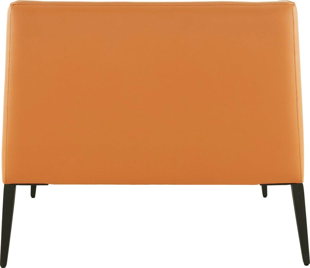 Euro Style Accent Chairs - Matias Lounge Chair in Cognac with Matte Black Legs