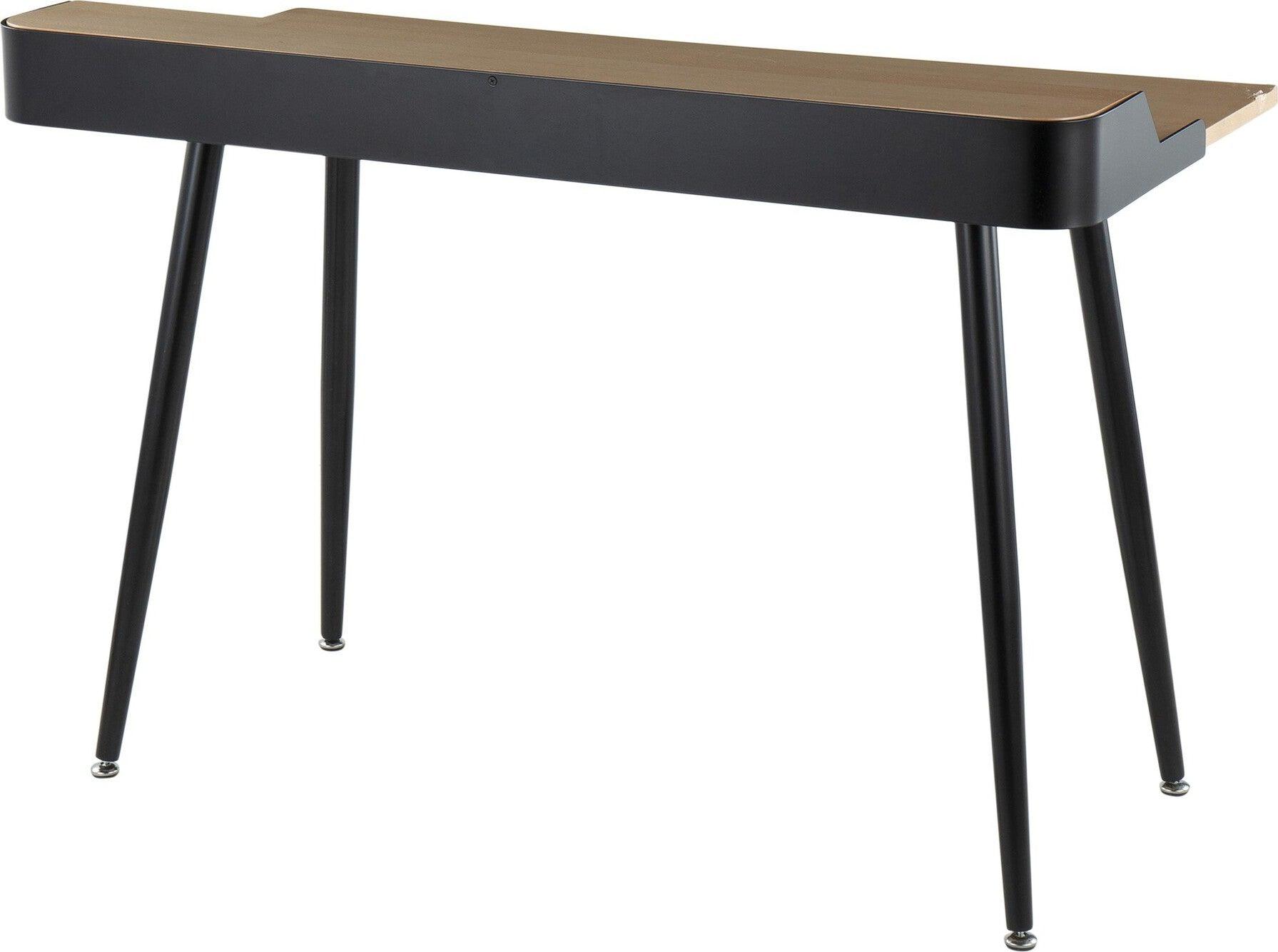 Lumisource Desks - Harvey Desk Black & Natural