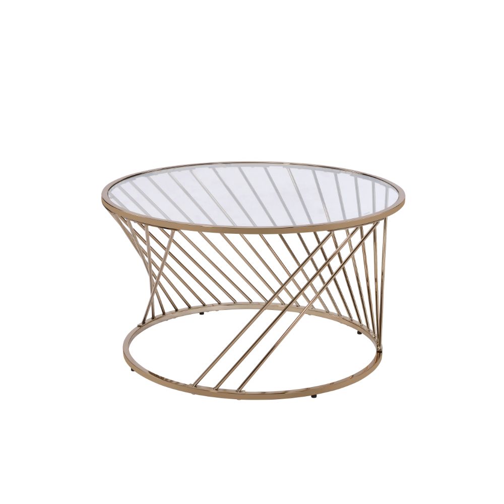 ACME Furniture Coffee Tables - ACME Bluelipe Coffee Table, Champagne