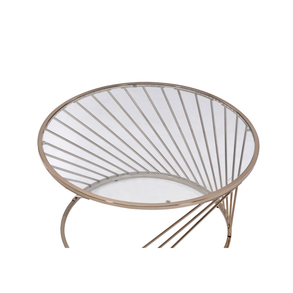 ACME Furniture Coffee Tables - ACME Bluelipe Coffee Table, Champagne