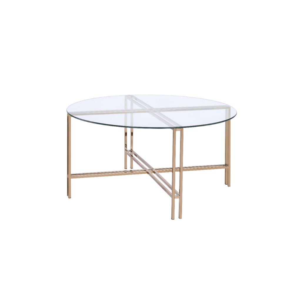 ACME Furniture Coffee Tables - ACME Veises Coffee Table, Champagne