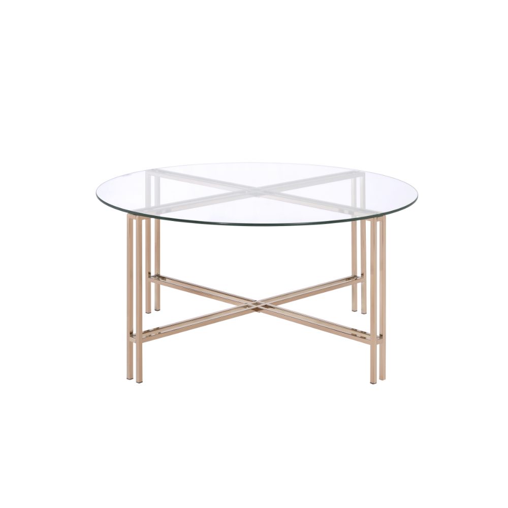 ACME Furniture Coffee Tables - ACME Veises Coffee Table, Champagne
