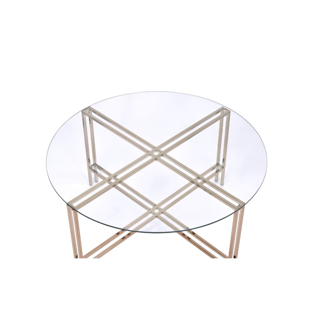 ACME Furniture Coffee Tables - ACME Veises Coffee Table, Champagne