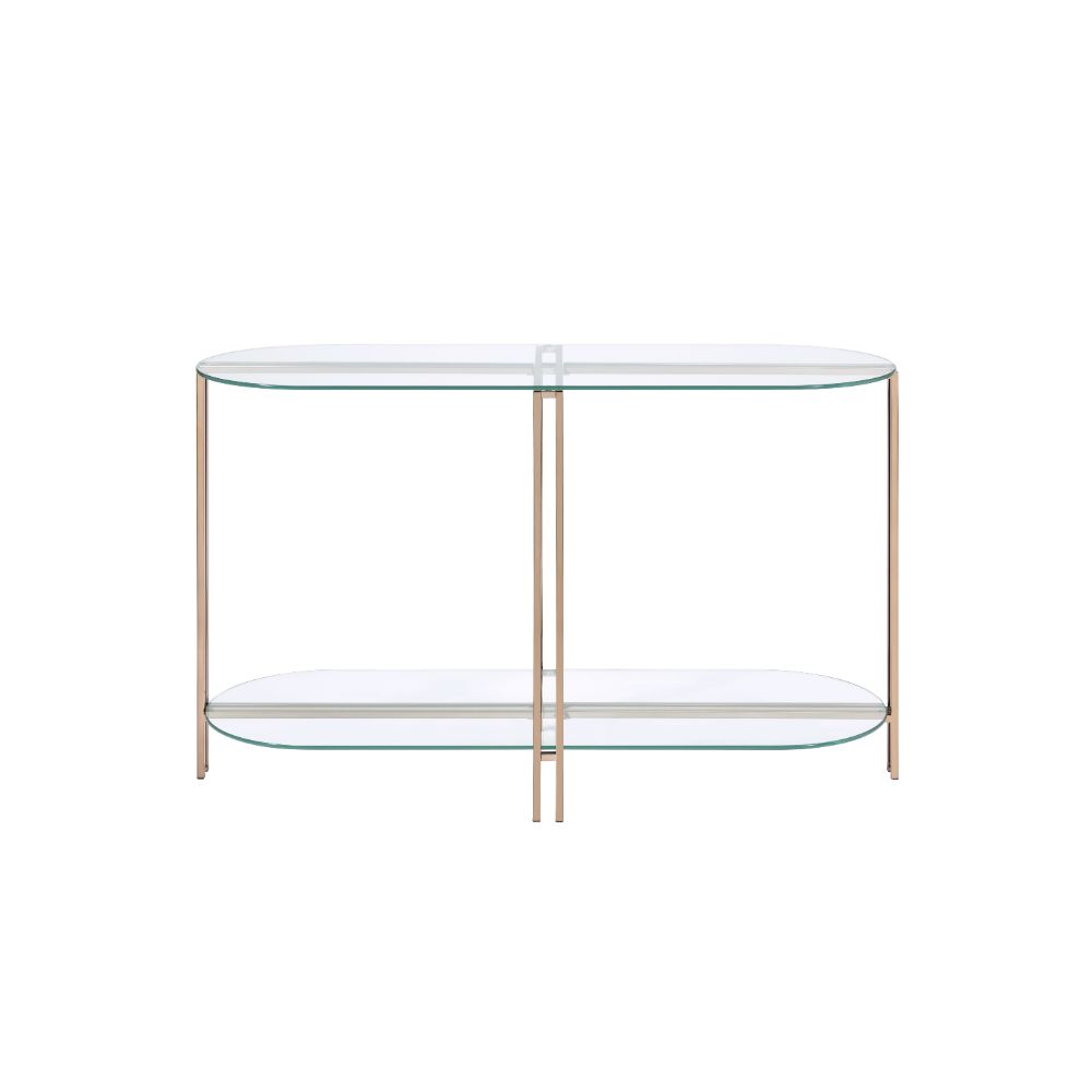 ACME Furniture Coffee Tables - ACME Veises Sofa Table, Champagne