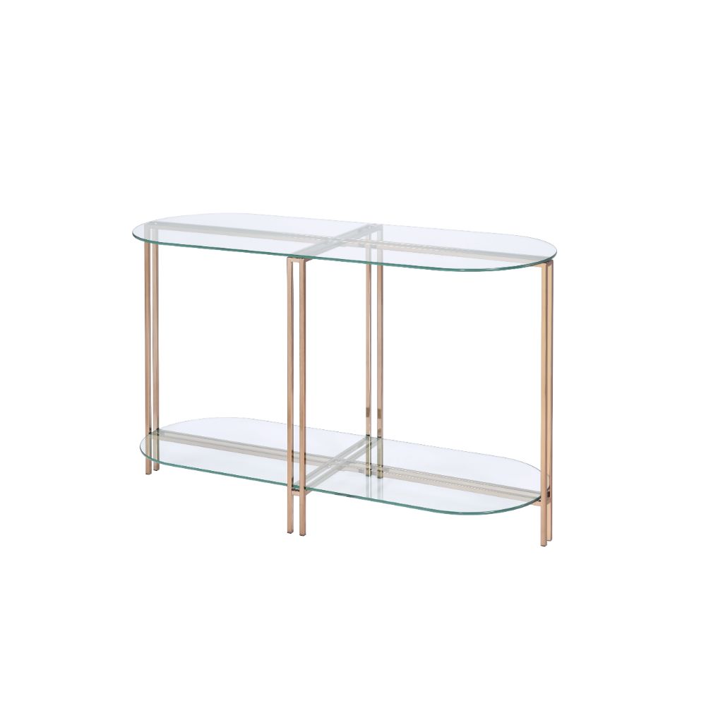 ACME Furniture Coffee Tables - ACME Veises Sofa Table, Champagne