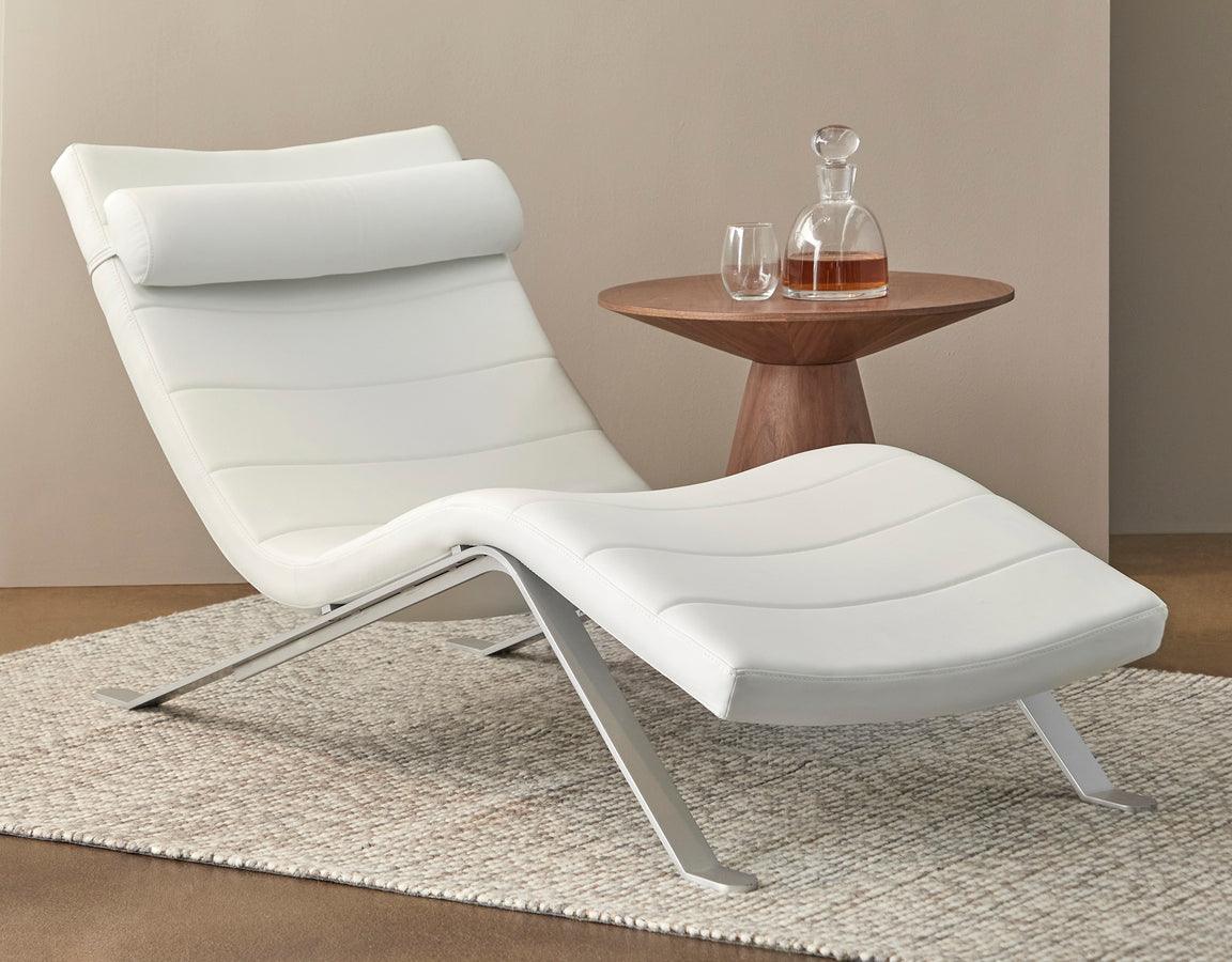 Silver chaise sales lounge chair