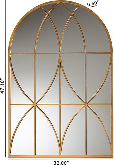Wholesale Interiors Mirrors - Celerina Gold Finished Metal Accent Wall Mirror