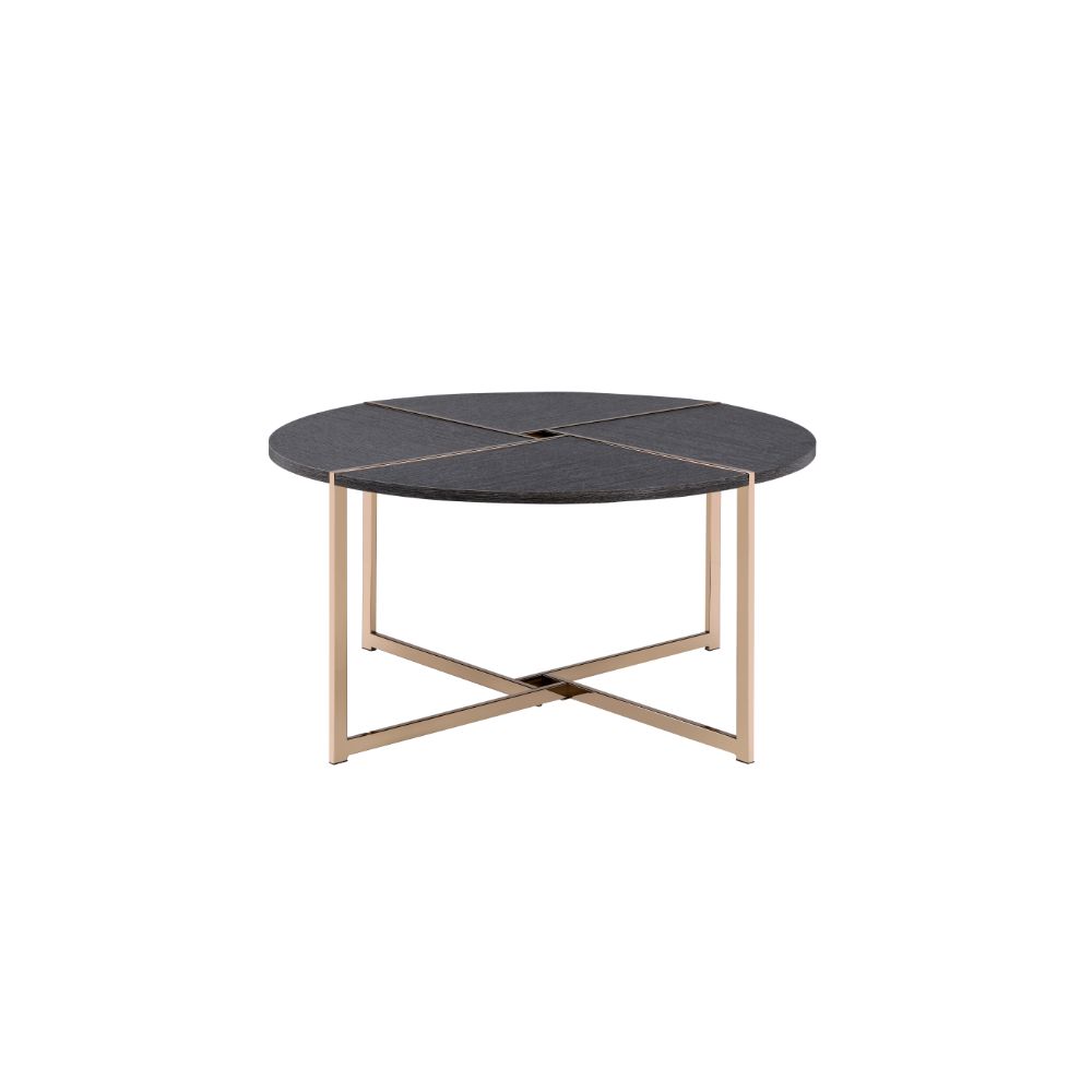 ACME Coffee Tables - ACME Bromia Coffee Table, Black & Champagne