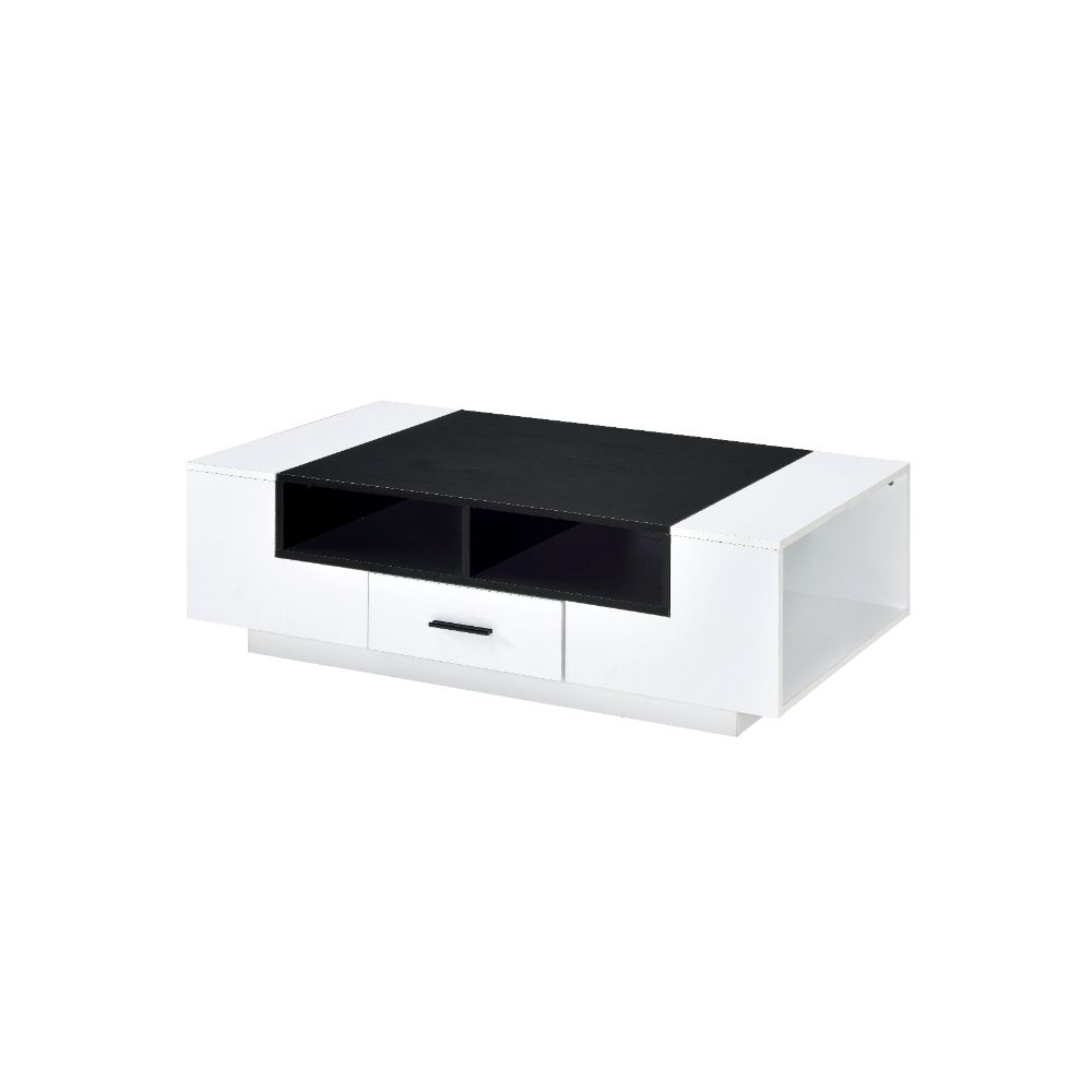 ACME Coffee Tables - ACME Armour Coffee Table, White & Black