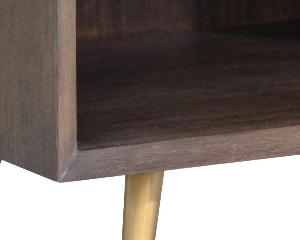 SUNPAN Nightstands & Side Tables - Aniston Nightstand - Dark Mango - Taupe Shagreen Taupe