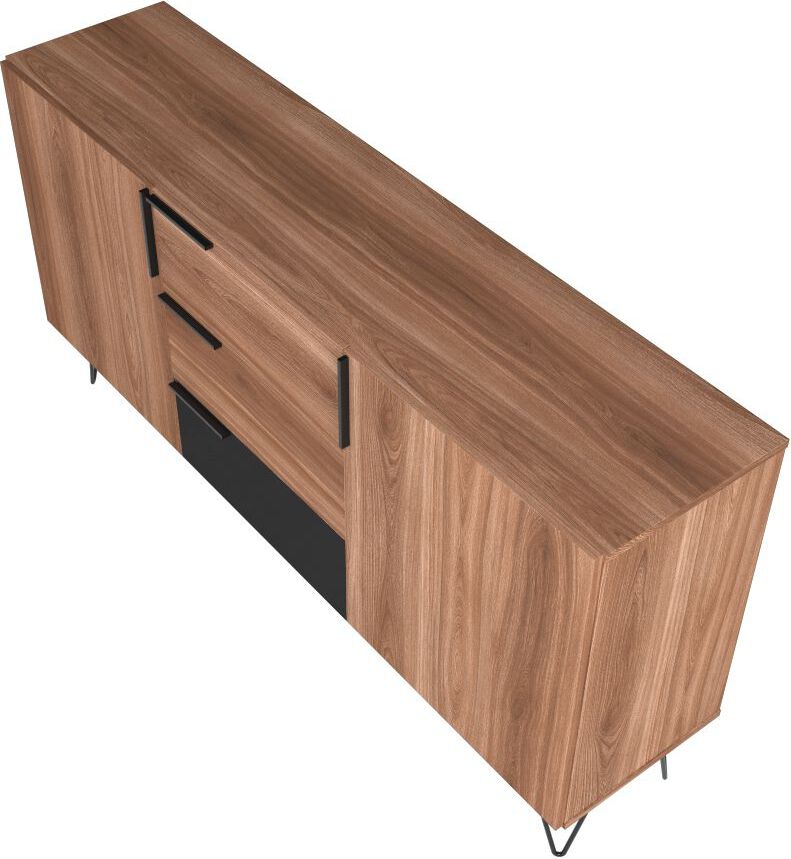 Manhattan Comfort Buffets & Cabinets - Beekman 62.99 Sideboard in Brown and Black