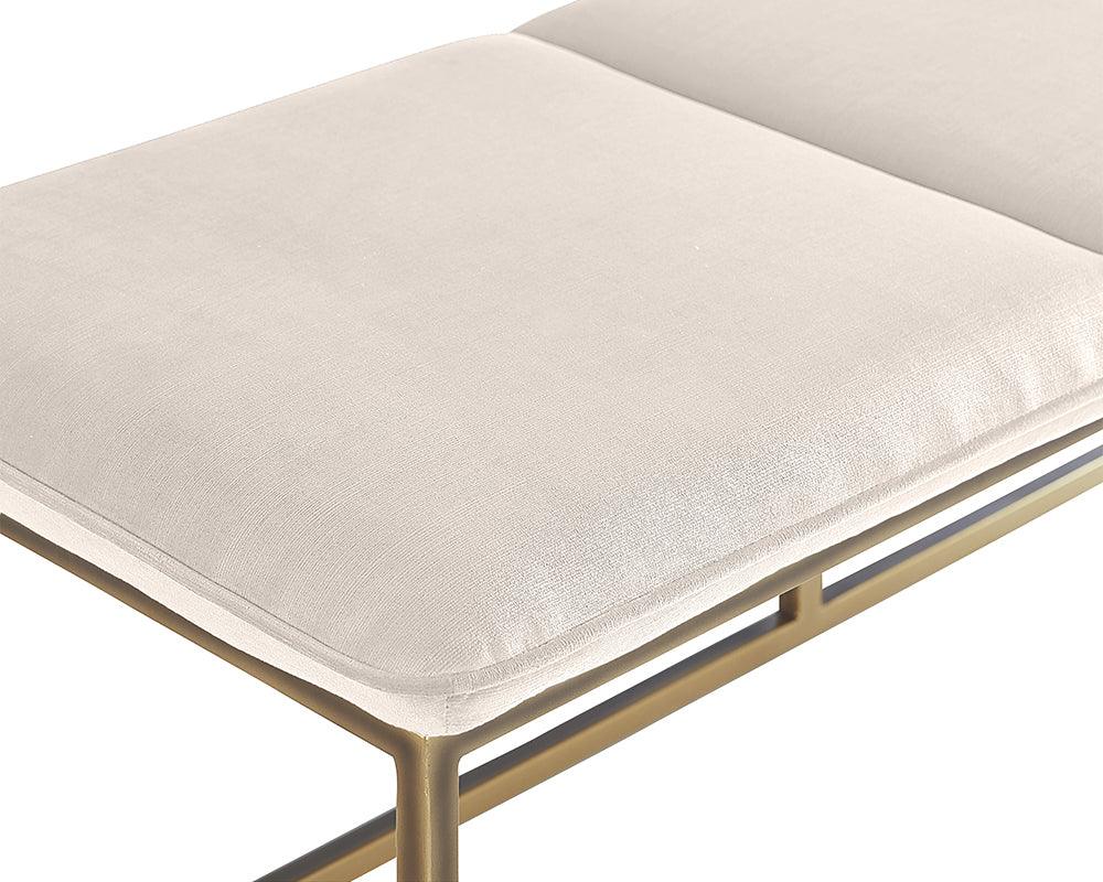 SUNPAN Benches - Alley Bench - Burnished Brass - Piccolo Prosecco