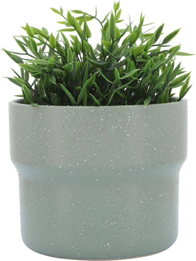 Sagebrook Home Planters - Ceremic S/3 7/9/10"d Mushroom Planters Greeen