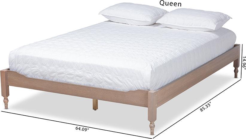 Wholesale Interiors Beds - Laure Full Bed Antique Oak