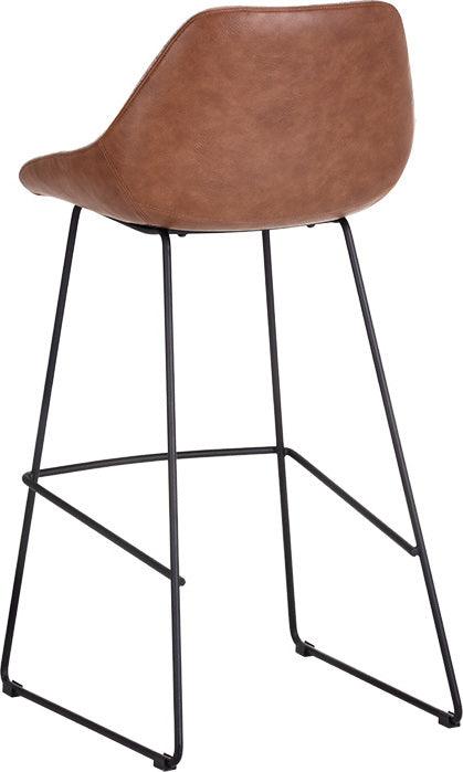 SUNPAN Barstools - Mccoy Barstool - November Grey / Cinnamon Brown