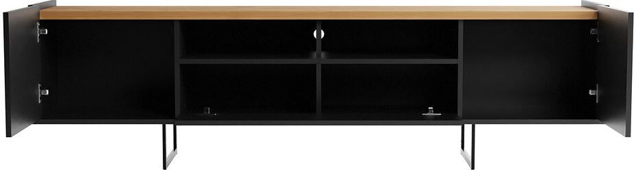 Manhattan Comfort TV & Media Units - Winston 70.86 TV Stand in Black and Cinnamon