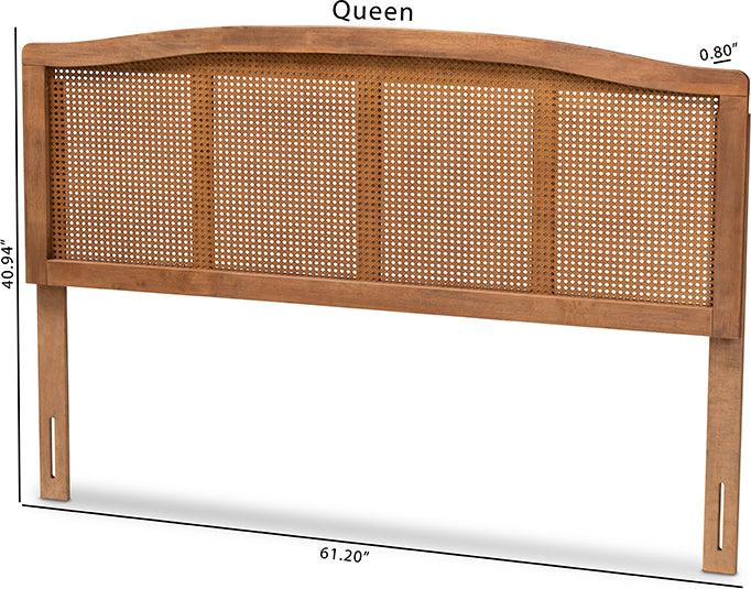 Wholesale Interiors Headboards - Marieke Queen Headboard Ash walnut