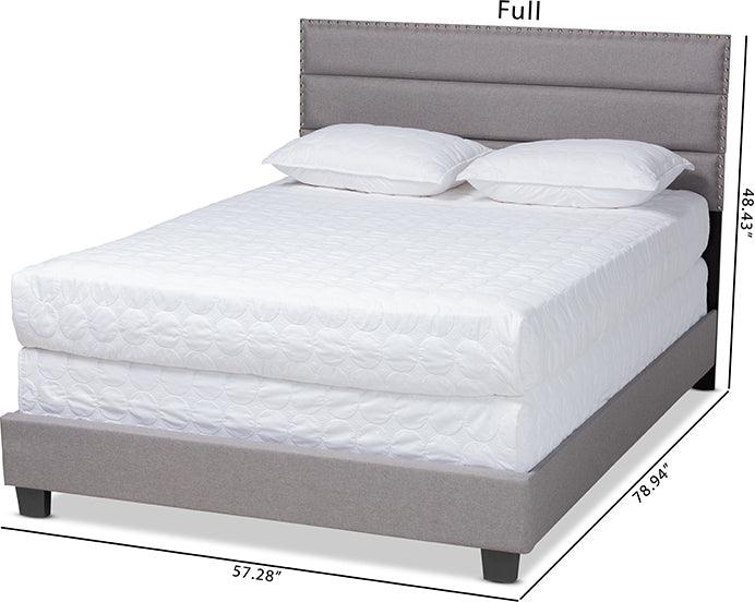 Wholesale Interiors Beds - Ansa Full Bed Gray & Black