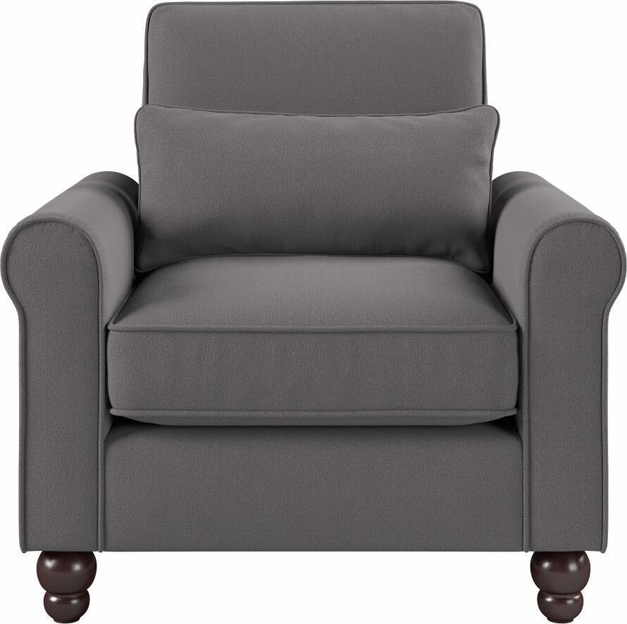 Bush Business Furniture Accent Chairs - Accent Chair with Arms French Gray Herringbone Fabric N