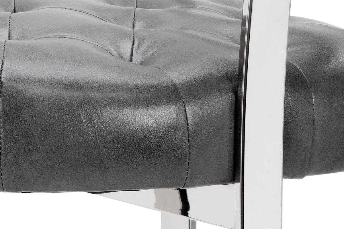 SUNPAN Barstools - Beaumont Counter Stool - Stainless Steel - Cantina Magnetite