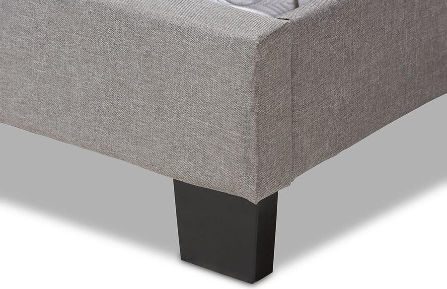Wholesale Interiors Beds - Cassandra King Bed Light Gray