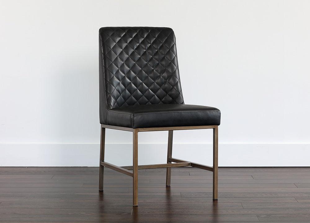 SUNPAN Dining Chairs - Leighland Dining Chair - Coal Black (Set of 2)