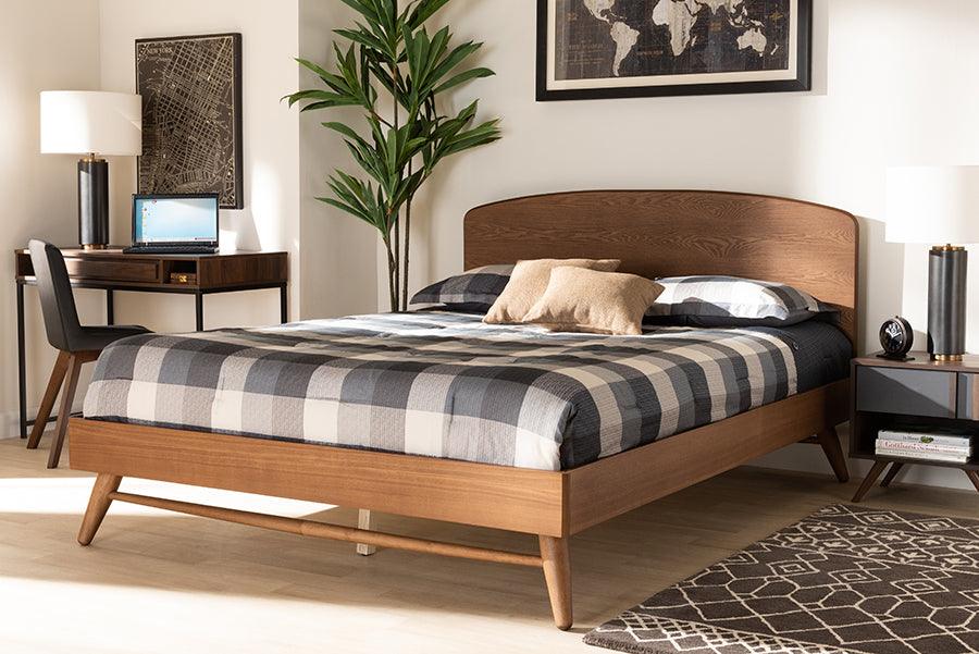 Wholesale Interiors Beds - Keagan King Bed Walnut Brown
