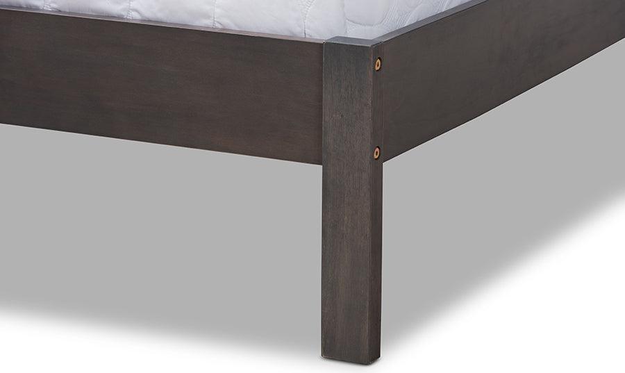 Wholesale Interiors Beds - Anthony Queen Bed Dark Grayish Oak