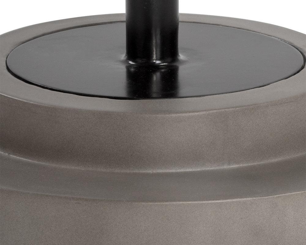 SUNPAN Outdoor Dining Tables - Marlowe Bistro Table - Black - Grey - 27.5" Gray